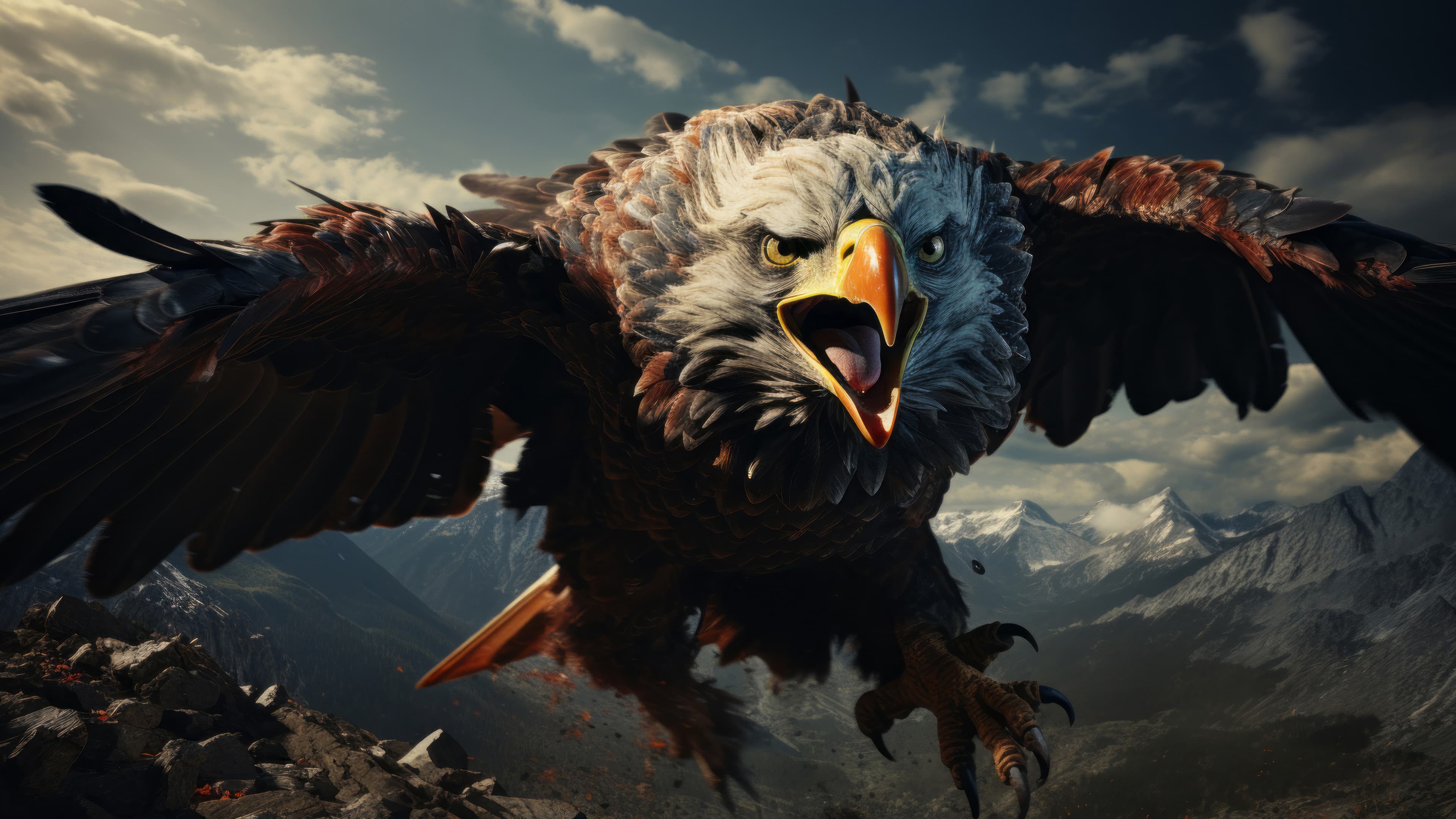 Eagle Flying Bird 4k Wallpaper